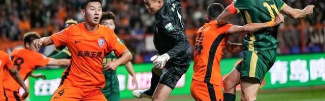 【中超】弗兰克破门李松益头球 玉昆1比1扳平浙江